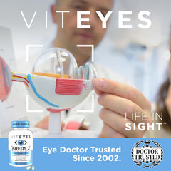 Viteyes grape seed bilberry ingredients for eye wellness.