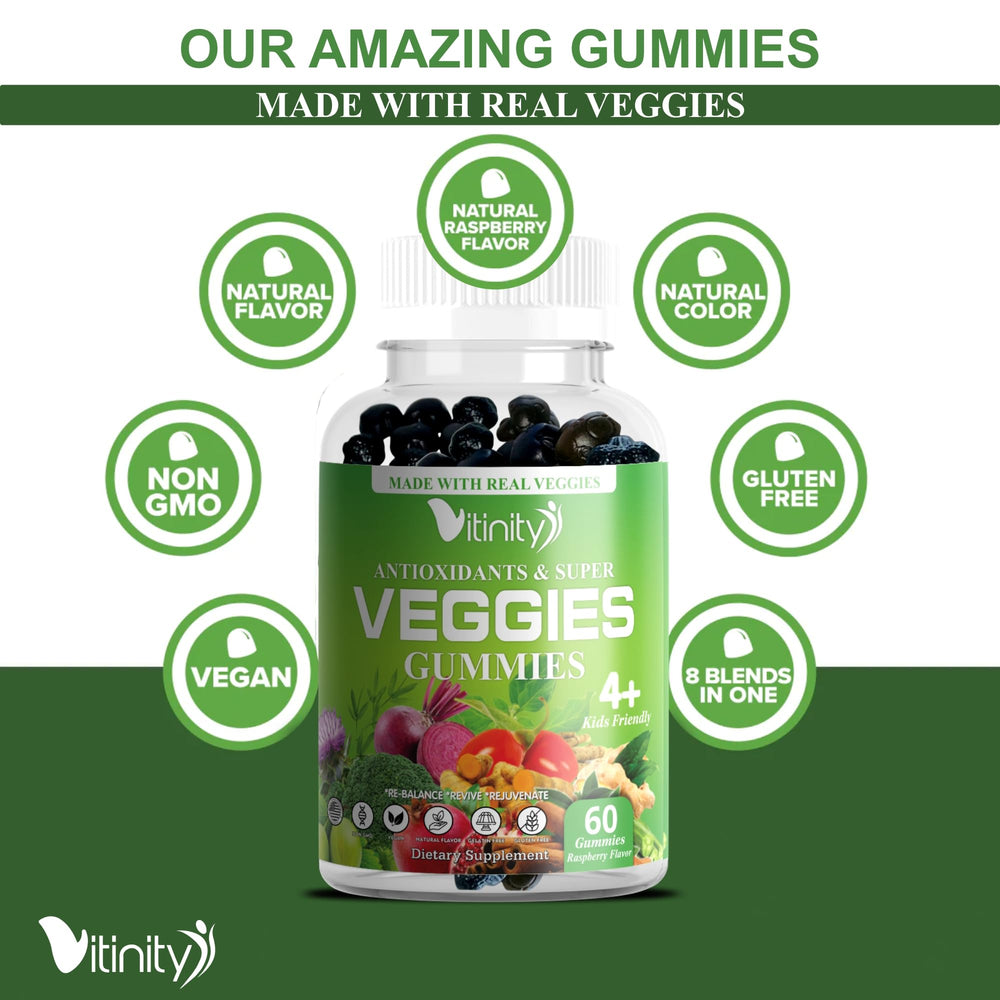 VITINITY gummies for kids serving illustrates kid-friendly daily vitamins.