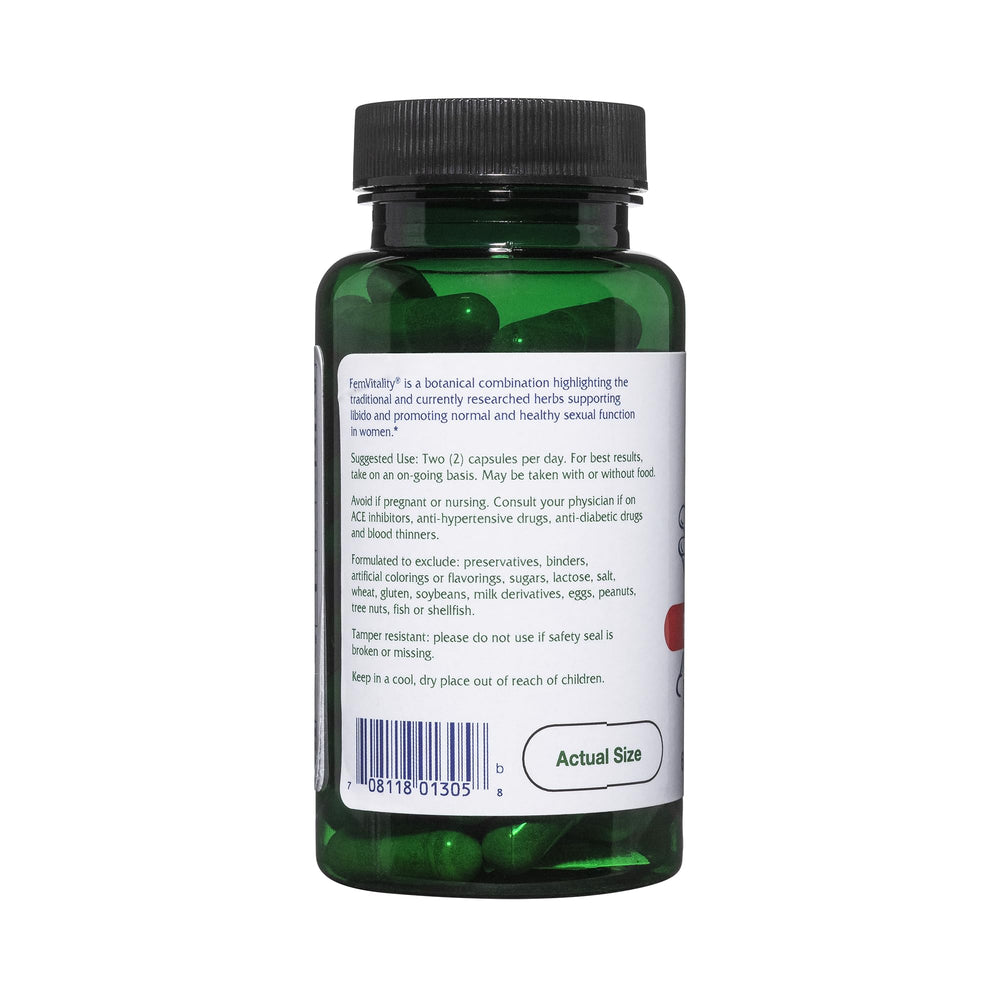 Vitanica FemVitality capsules close-up for easy daily intake