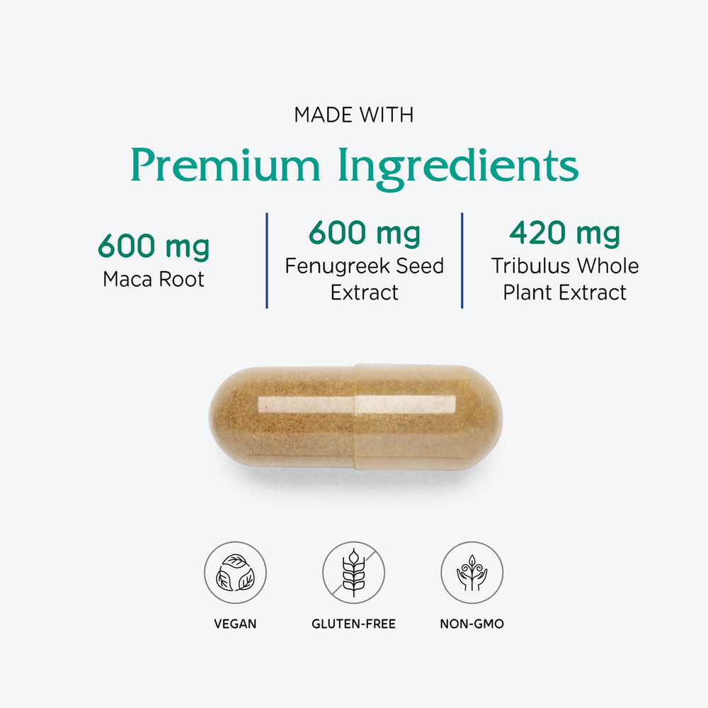 Vitanica FemVitality tribulus ingredient close-up and potential benefits