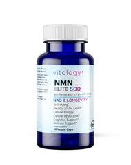 Vitology NMN Elite 500 bottle front visual for NAD+ support