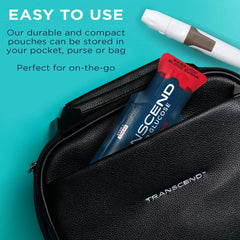 Vitonus strawberry gels brand bag shot emphasizes portability and organization.