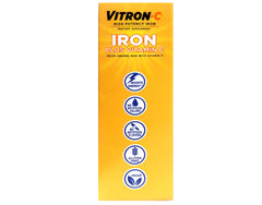 Vitron-C daily-dose calendar demonstrates routine-friendly supplementation
