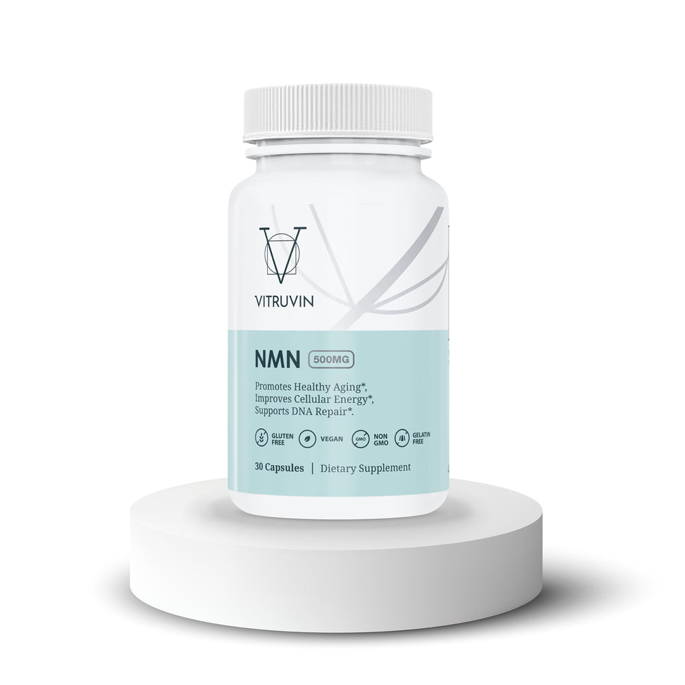 VITRUVIN NMN 500mg daily-use companion promotes simple wellness habits.