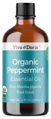 Viva Doria Peppermint Oil bottle in amber glass preserves potency and freshness