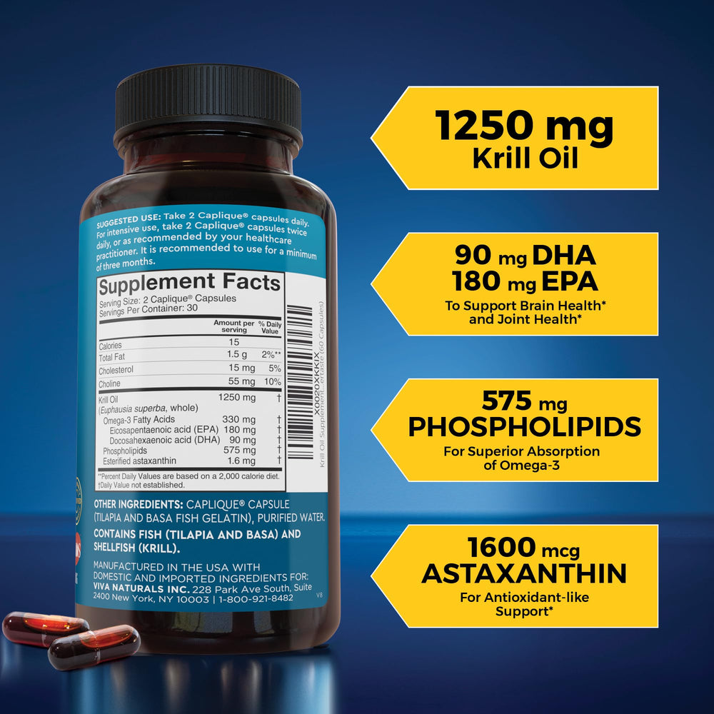 IKOS-certified purity seal on Viva Naturals underscores product quality.