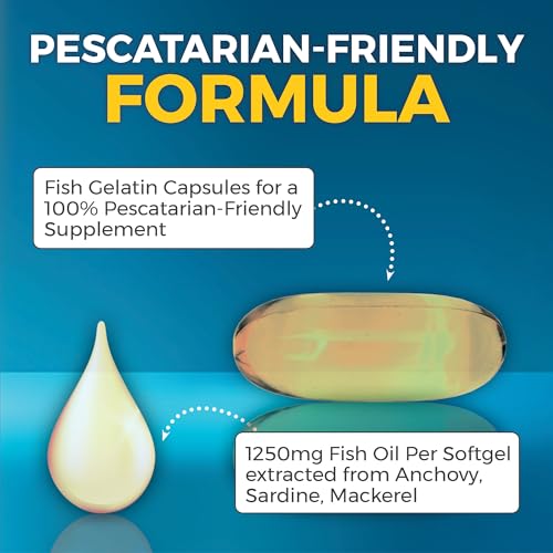 Viva Naturals Omega-3 pescatarian friendly capsule design.