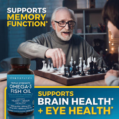 Viva Naturals Omega-3 reesterified triglyceride form indicating absorption potential.
