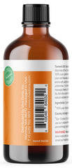 Viva Doria turmeric essential oil amber bottle ideal for blending in skincare routines.