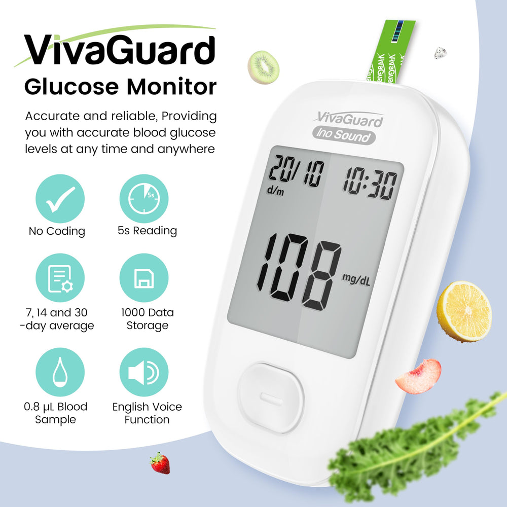 VivaGuard talking function guides users through testing and readings.