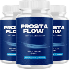 VIVALIS ProstaFlow 3-pack box front promoting daily urinary balance.