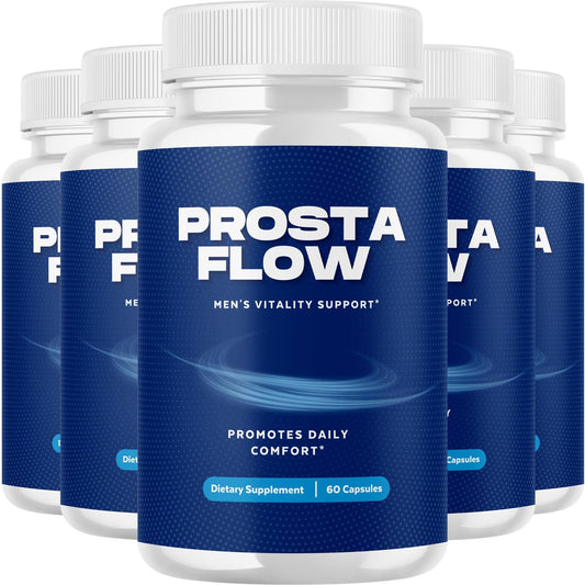 VIVALIS ProstaFlow capsules bottle for daily prostate wellness support.