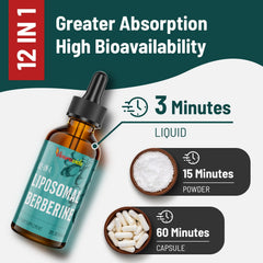 Vivaravida Berberine Drops measurement markings help dosing