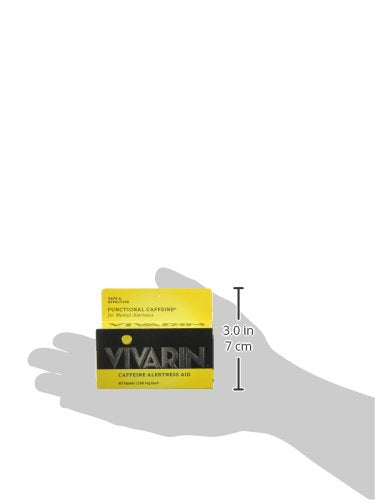 Vivarin tablet with water showing simple dose for fast energy