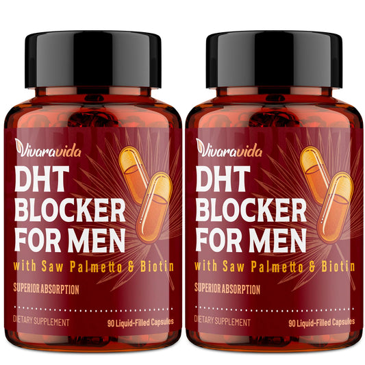 Vivaravida DHT Blocker liquid capsules designed for enhanced absorption and daily use