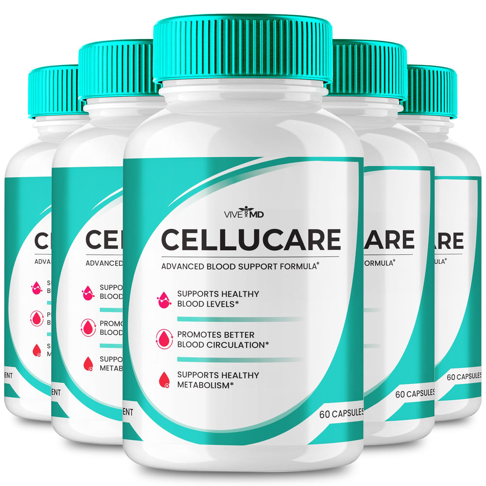 VIVE MD Cellucare pills bottle front view for daily blood support