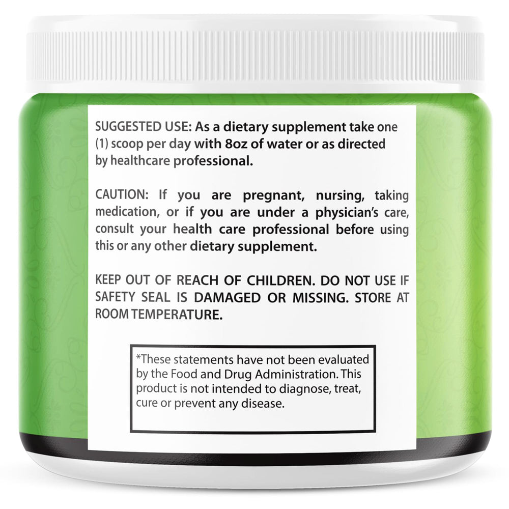 VIVE MD Tonic Greens label highlighting BCAA and L-Glutamine for athletic support.