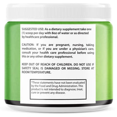 VIVE MD Tonic Greens label closeup showcasing the natural green blend