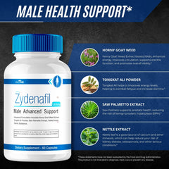 VIVE MD Zydenafil packaging lifestyle shot on a clean countertop.