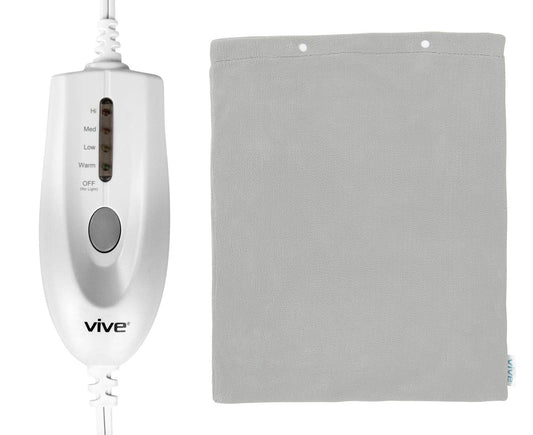 Vive moist heating pad back-therapy view for targeted relief.