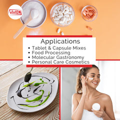 Vivion MCC101 for wet granulation supports consistent tablet production.
