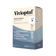 Vivioptal softgels with gymnema and cinnamon in blister pack for daily use