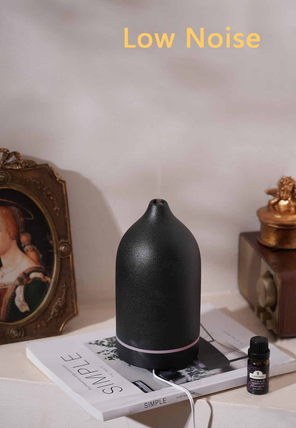 VIVITEST diffuser with 9-color LED mood lighting