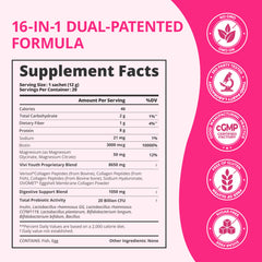 Multi-source collagen blend image noting types I–V for comprehensive support