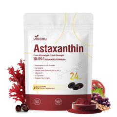 VivoNu 10in1 Astaxanthin bottle ready for your daily antioxidant routine.