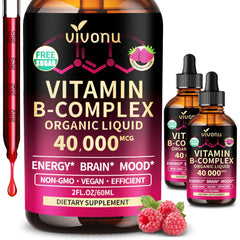 VivoNu bottle front with raspberry flavor for easy daily dosing.