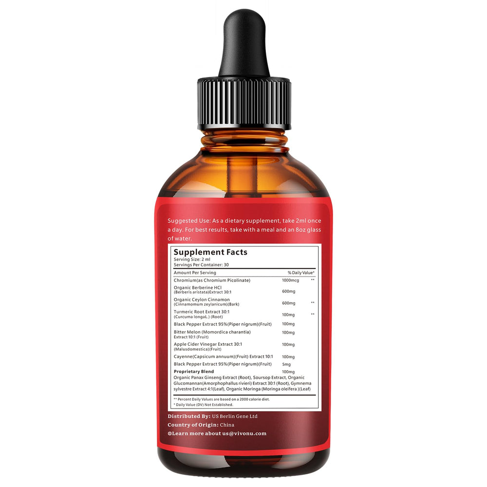 VivoNu berberine cinnamon drops offer an alternative to capsules
