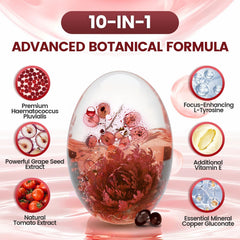 VivoNu lycopene and grape seed blend on label showcases antioxidant trio.