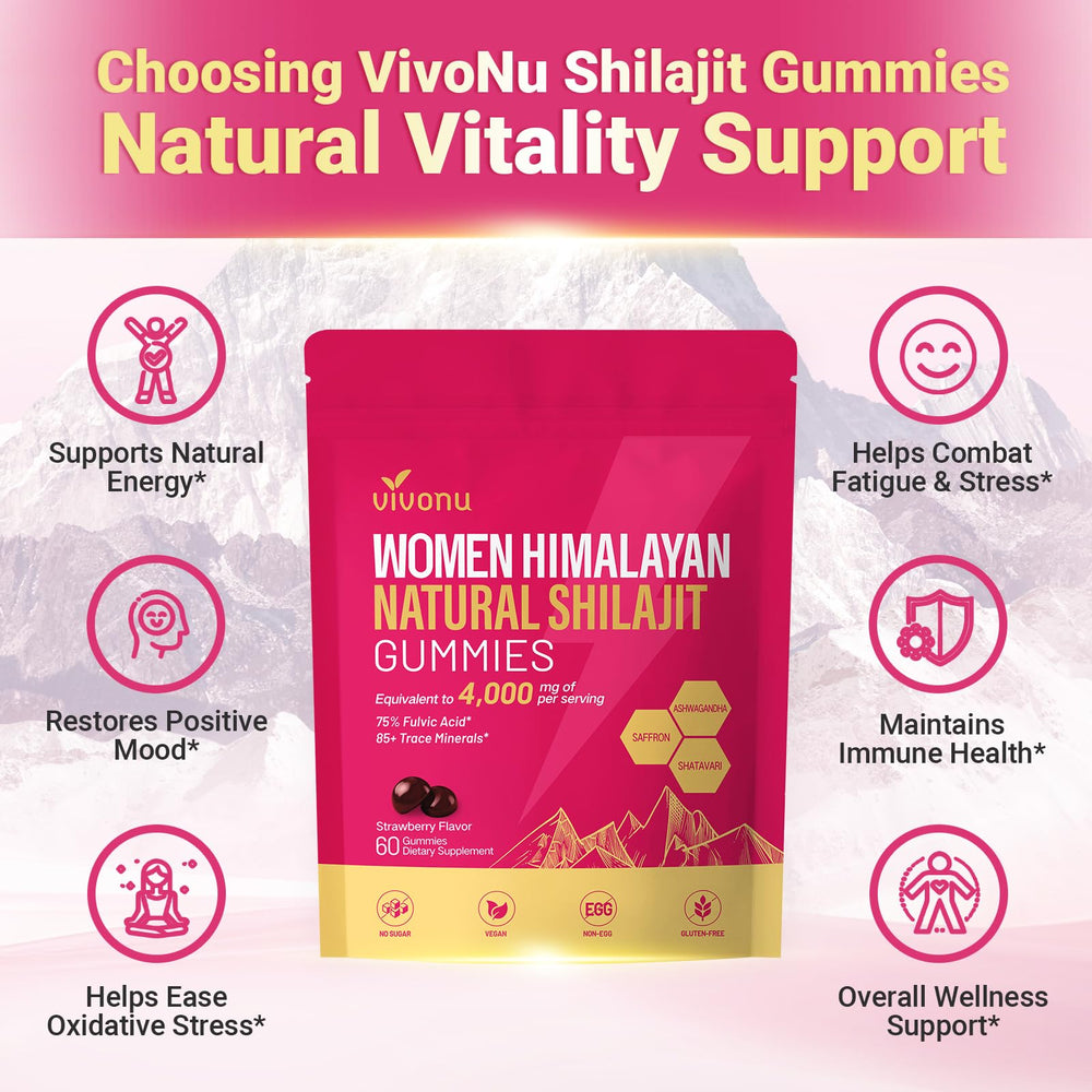 VivoNu Shilajit Women mineral-rich formula with fulvic acid