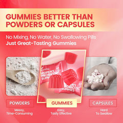 VivoNu Women probiotic gummies serving showing two gummies for daily dose