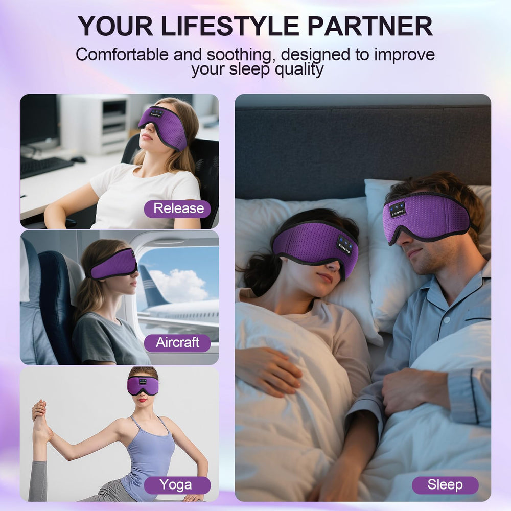 Vmaio Sleep Mask creates a dark, peaceful environment