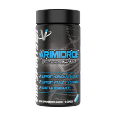 VMI Sports Arimidrol bottle front view, performance-focused formula for men
