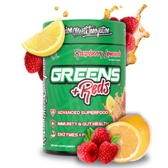 VMI Sports Greens + Reds bottle open for daily immunity and gut health ritual