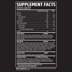 VMI Sports Greens Reds scoop with powder for easy mixing and enzyme support.