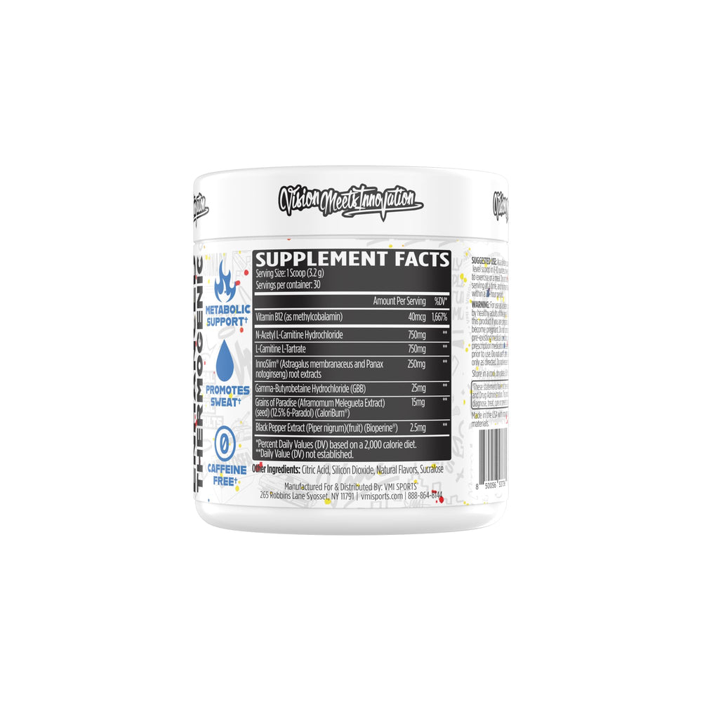 VMI Sports Heat L-Carnitine scoop for convenient pre-workout use