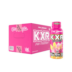 VMI Sports KXR ready-to-drink pink lemonade bottle for quick on-the-go energy.