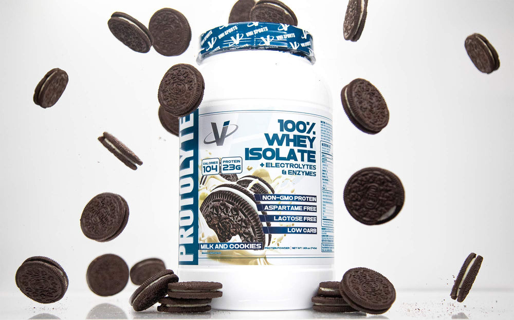 Packaging design highlights Milk and Cookies flavor.