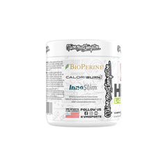 Glass with prepared Heat L-Carnitine Powder drink ready to sip during training.