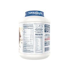 Close-up of ProtoLyte packaging highlighting flavor and quality.