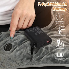 Vofuoti heated wrap snug fit demonstrates weighted edges securing warmth.