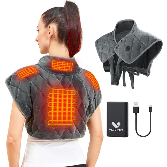 Vofuoti portable heating pad neck view delivers targeted warmth for neck comfort.