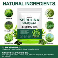 VOGSIG Spirulina Chlorella immune support in a clear capsule context.