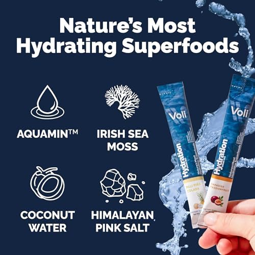 Voli Passionfruit electrolyte packets with minerals for balanced hydration