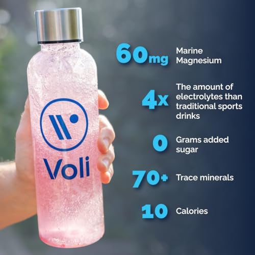 Voli Electrolytes Strawberry Lemonade served in glass for flavor