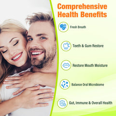 Voltexim dry mouth relief tablets shown for on-the-go use.