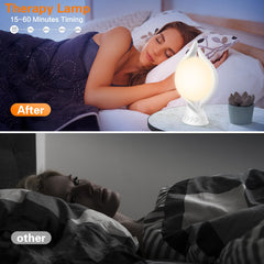 Voraiya lamp showing three color temperatures from warm to cool